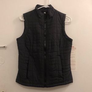 Charcoal Gray Zip Up Vest